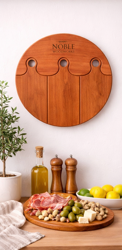 Plus – Kersen Wandpaneel met serveerplanken